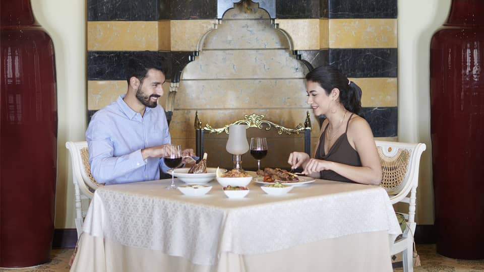 Couple enjoys traditional Arabic dishes at Levantine Reimagined at Byblos