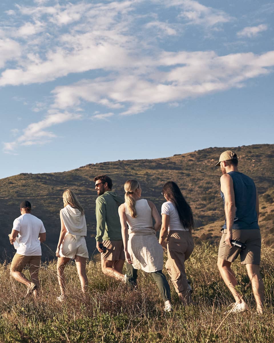 People hiking in the hills