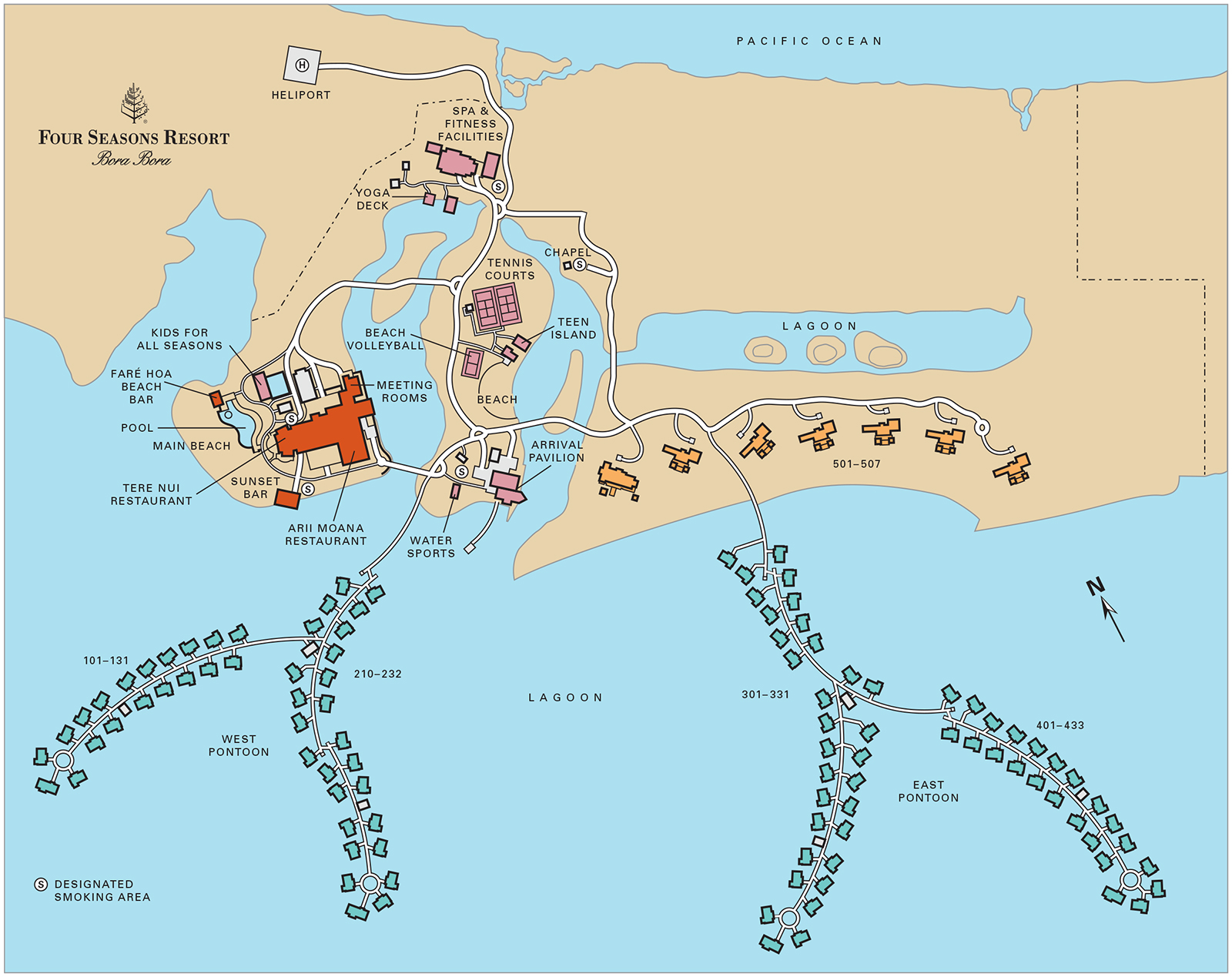 Bora Bora Resort Map Bora Bora - BOR ResortMap 1600x1269 bora bora map hotels