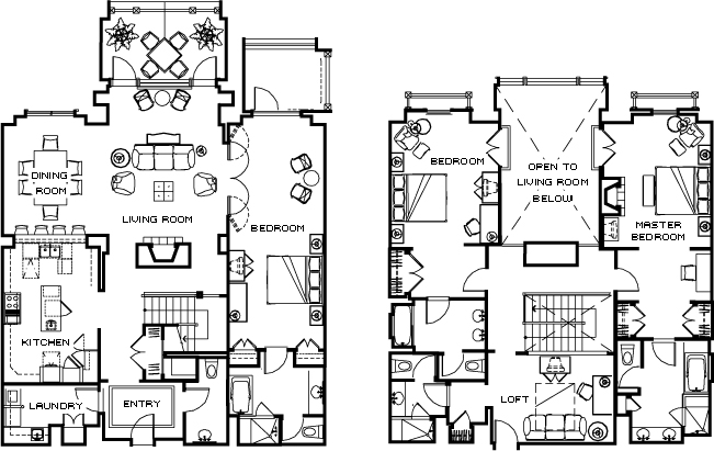 Townhouse Vacation Rental Jackson Hole 3 Bedrooms Four 