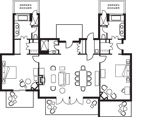 Two-Bedroom Suite with Patio & Mountain Views | Four Season Resort