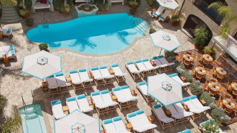 Luxury Beverly Hills Hotel With A Pool Four Seasons Wilshire Pool
