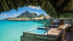 Overwater Bungalows Bora Huts Villas Four Seasons Resort Specialty Overwater Bungalow Suites With Plunge Pools