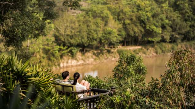 Honeymoon at Four Seasons Tented Camp Golden Triangle Thailand