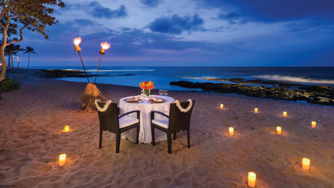 Dinner On The Beach In Hualalai Hawaii Four Seasons An Error Occurred