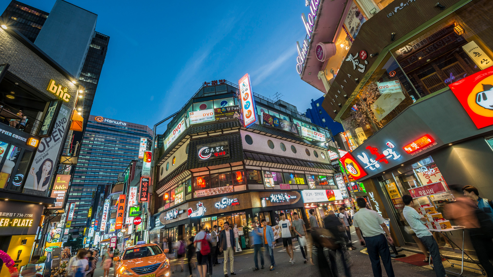 Bustling Streets of Seoul, Korea
