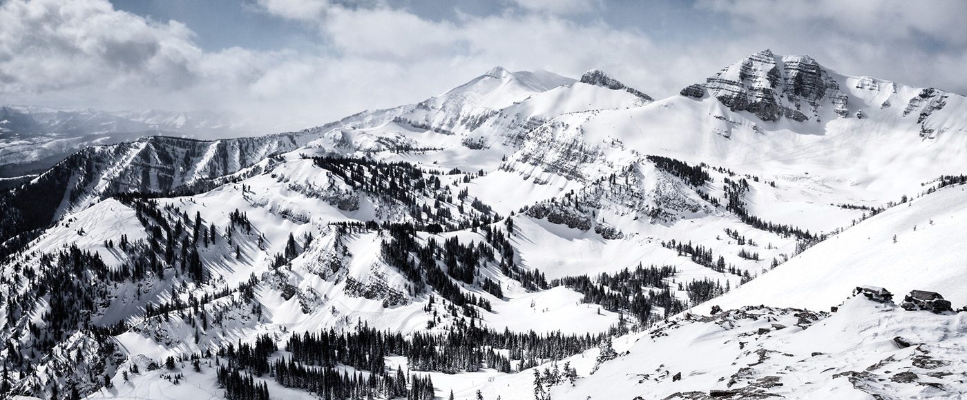 Snowy mountains at Jackson Hole