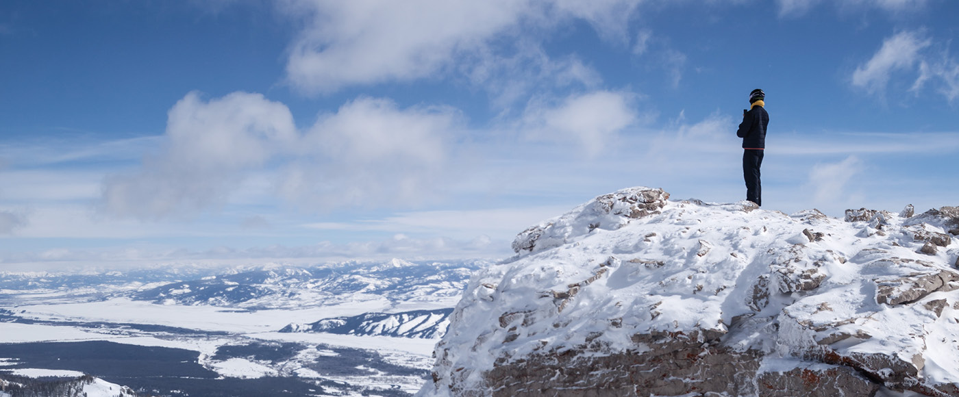 snowy mountain top