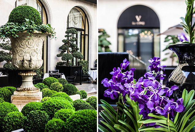 Four Seasons Paris Le Cinq Courtyard Details