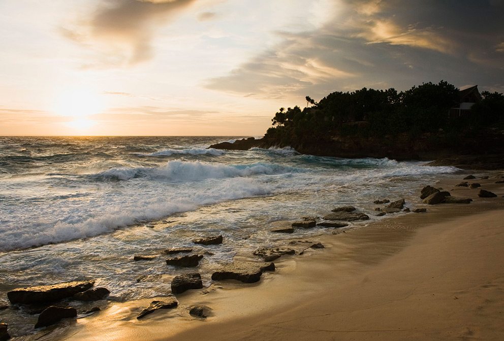 Sandy bay on Nusa Lembongan, Bali, Indonesia