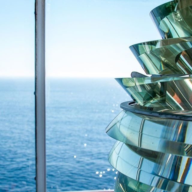 Architectural shot with view of ocean