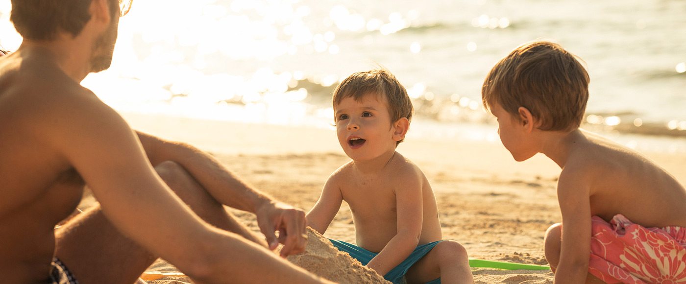 Family on the Beach at Four Seasons Dubai