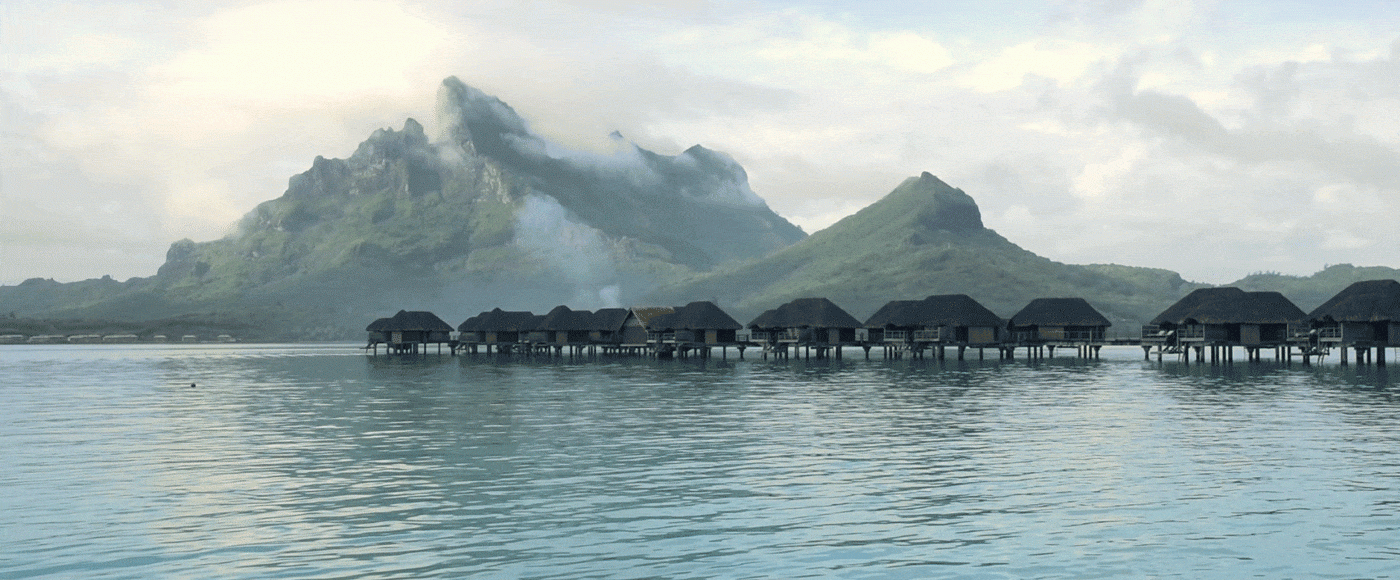 beneath the surface in Bora Bora