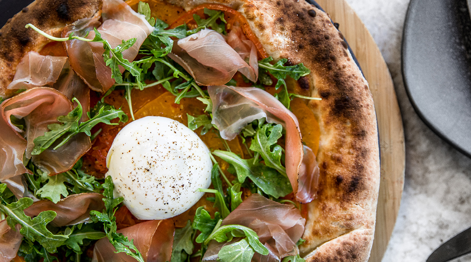 Burrata Pizza With Spec