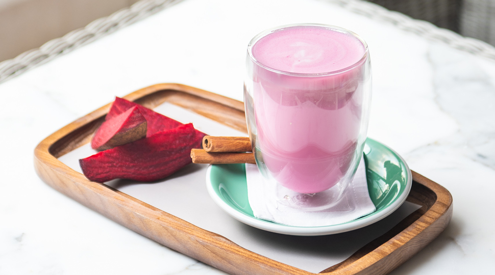 Macau Beetroot And Cinnamon Latte