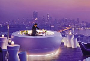 Rooftop bar in Mumbai