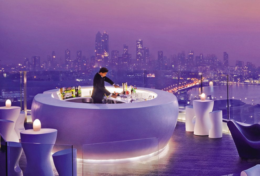 Rooftop bar in Mumbai