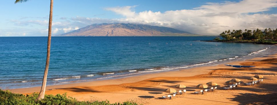 Expansive beach