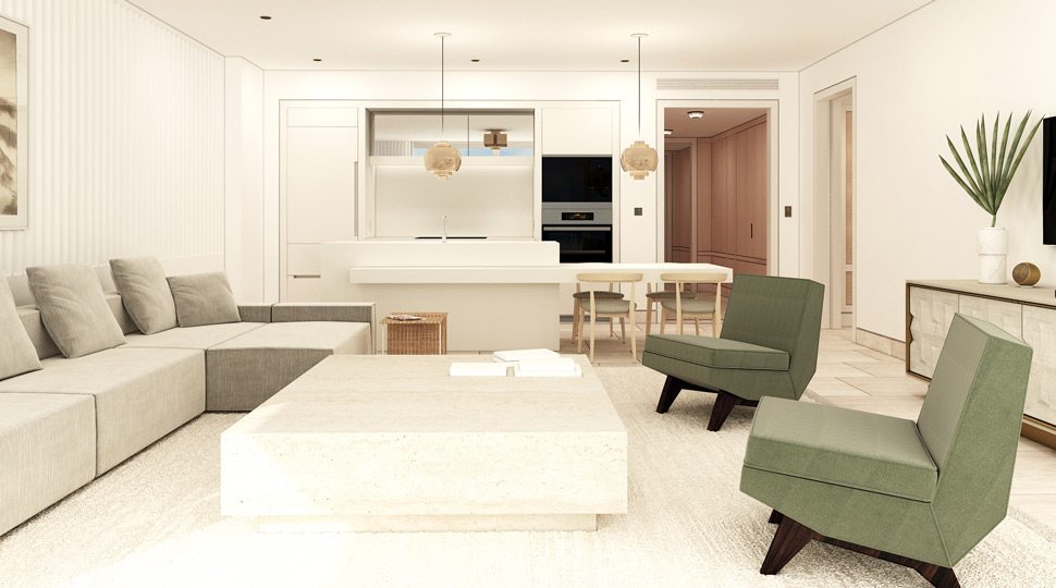 Living area at Surf Club