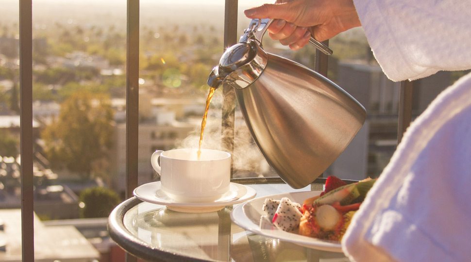 Coffee with a view in Beverly Hills