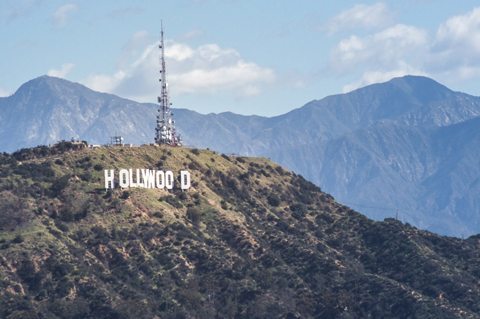 The Hollywood sign