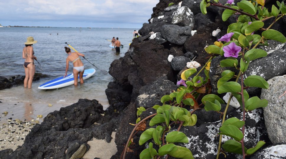 Paddle boarding at Four Seasons Hualalai