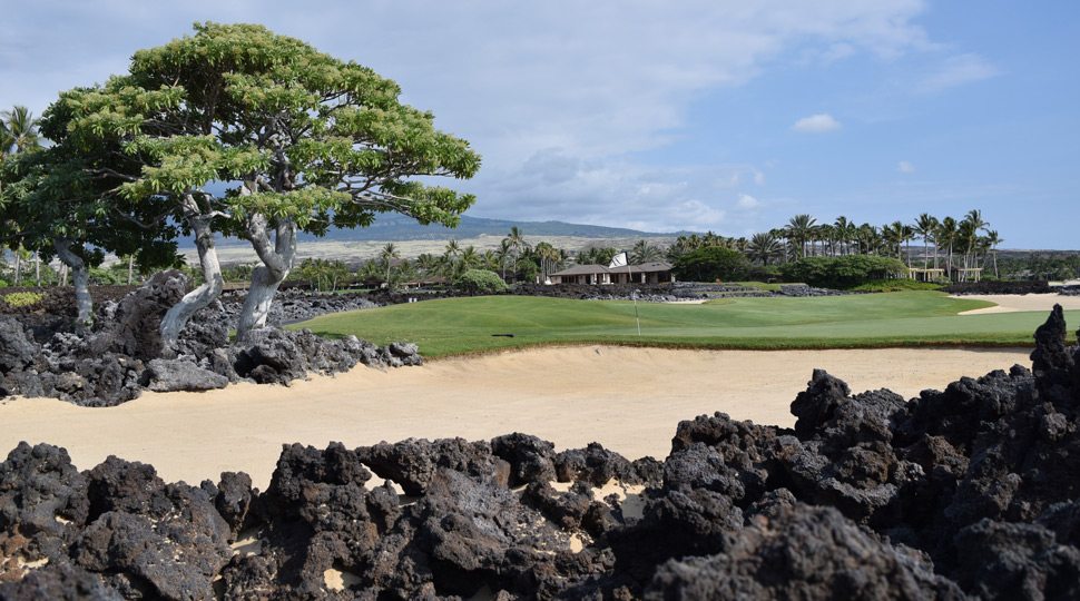 Golf course are Four Seasons Hualalai