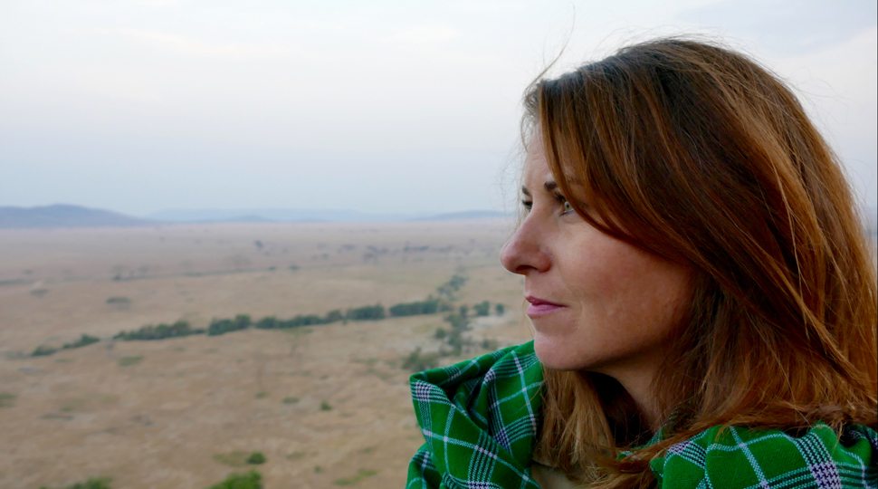 Leah Walker on safari