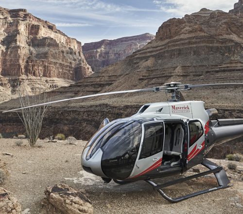 Helicopter near Grand Canyon