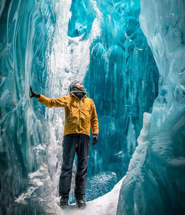 Ice cave opening
