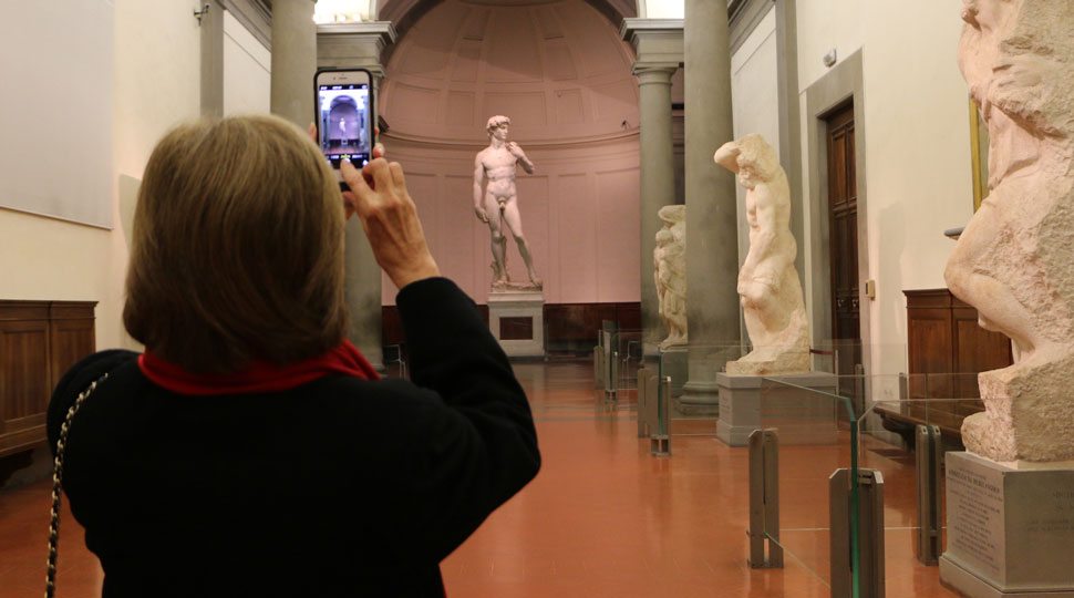 Private viewing of the David