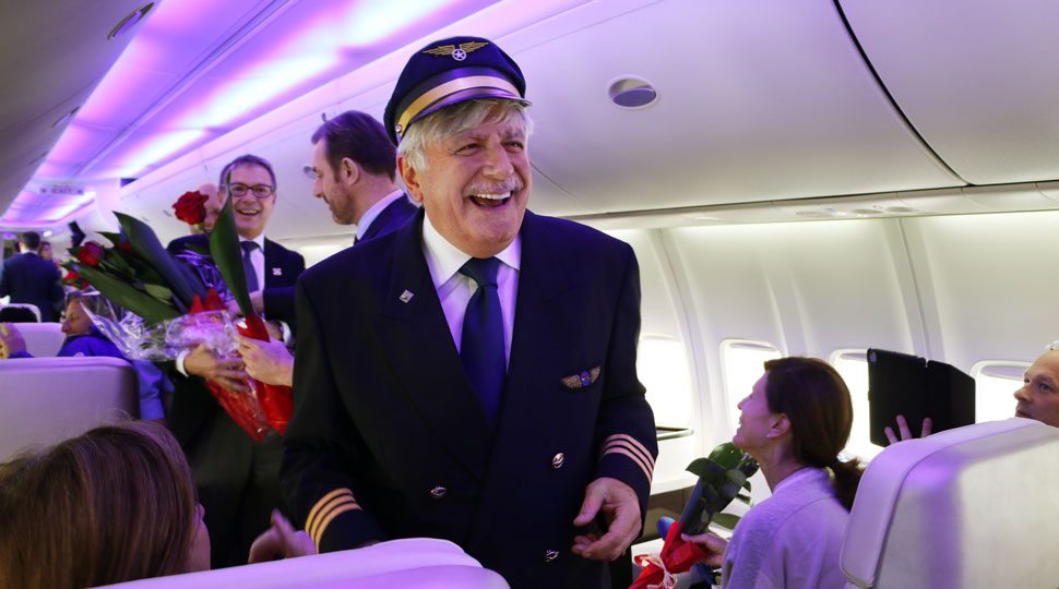Service on the Four Seasons Jet