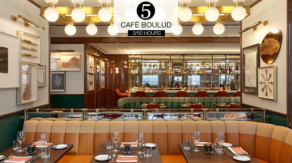 The interior of Four Seasons Toronto's Café Boulud.