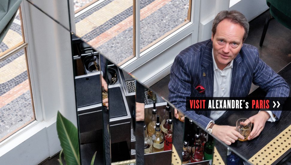 Alexandre Gabriel makes award-winning cognac and other spirits under the Maison Ferrand label. Each week, he takes a 3.5-hour train ride from Cognac to spend the weekend in Paris with his wife, Debbie, and their three children.