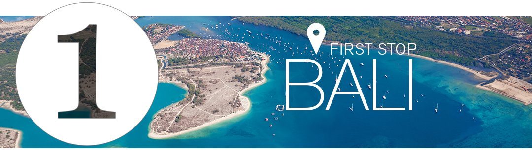 first stop Bali banner