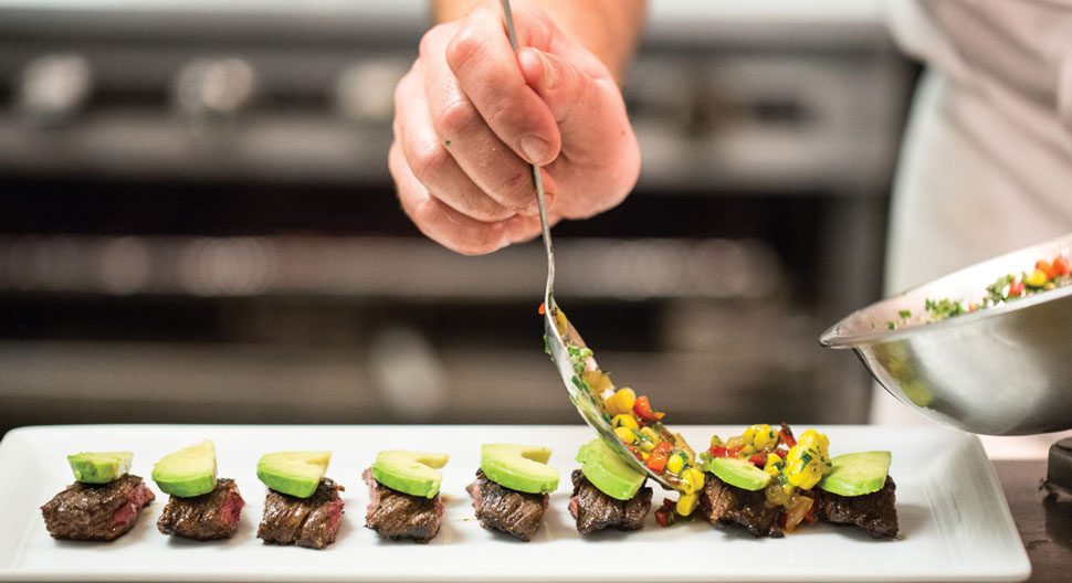 Prime Cuts with Seasonal Fruits and Vegetables