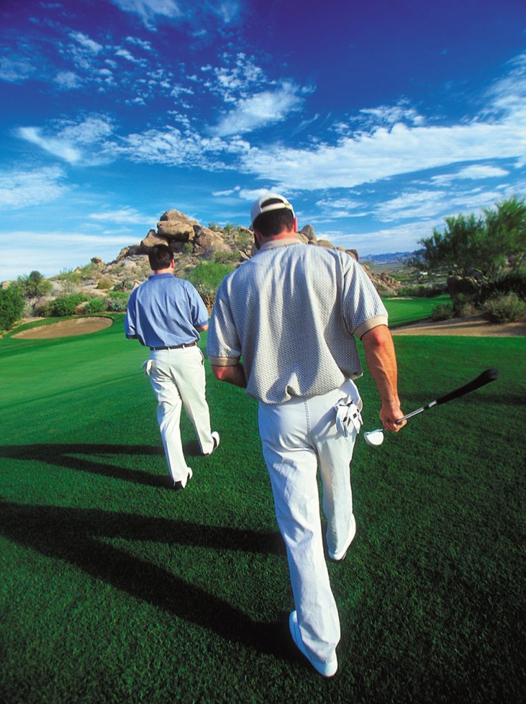 Golfers at Troon North Golf Club