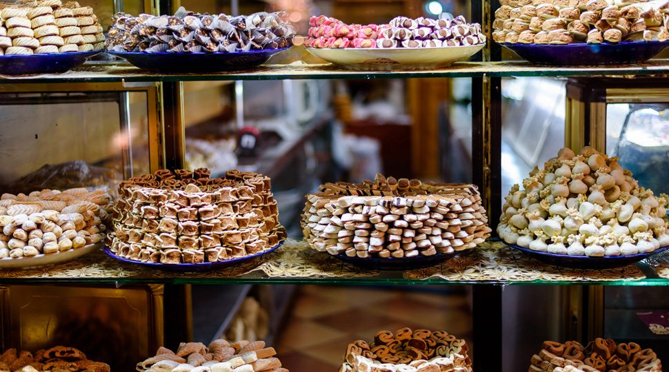 Display of pastries