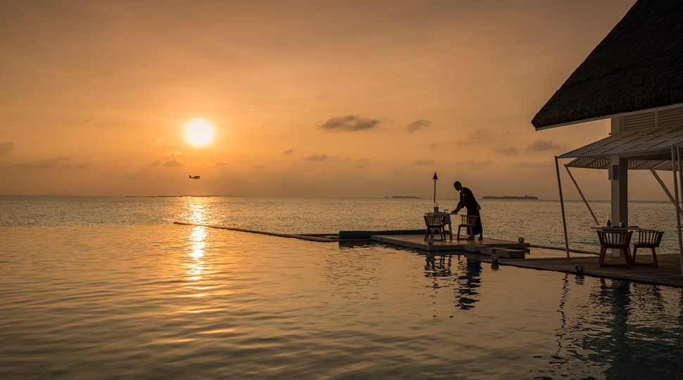 Blu Beach Club At Sunset