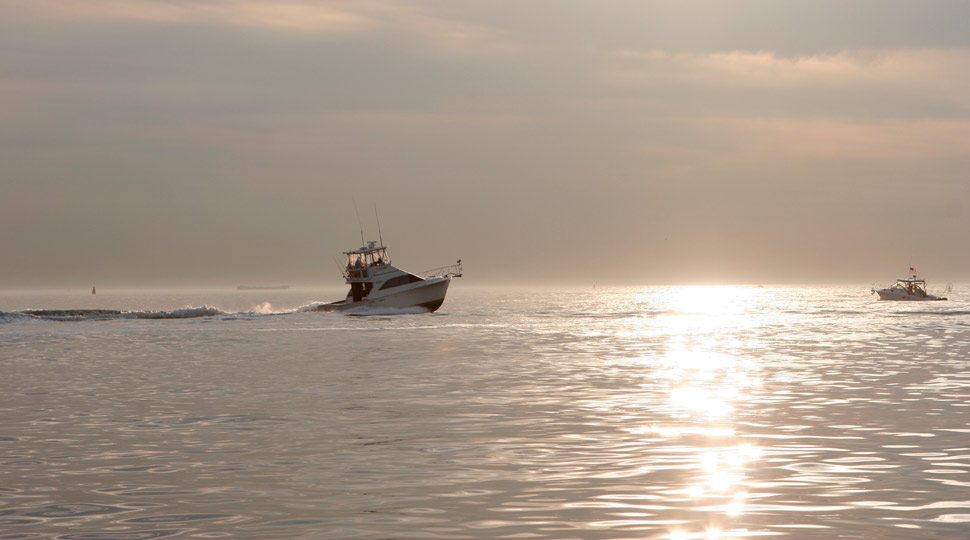 Boating in deep water