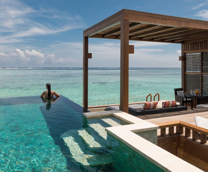 Private pool in Maldives