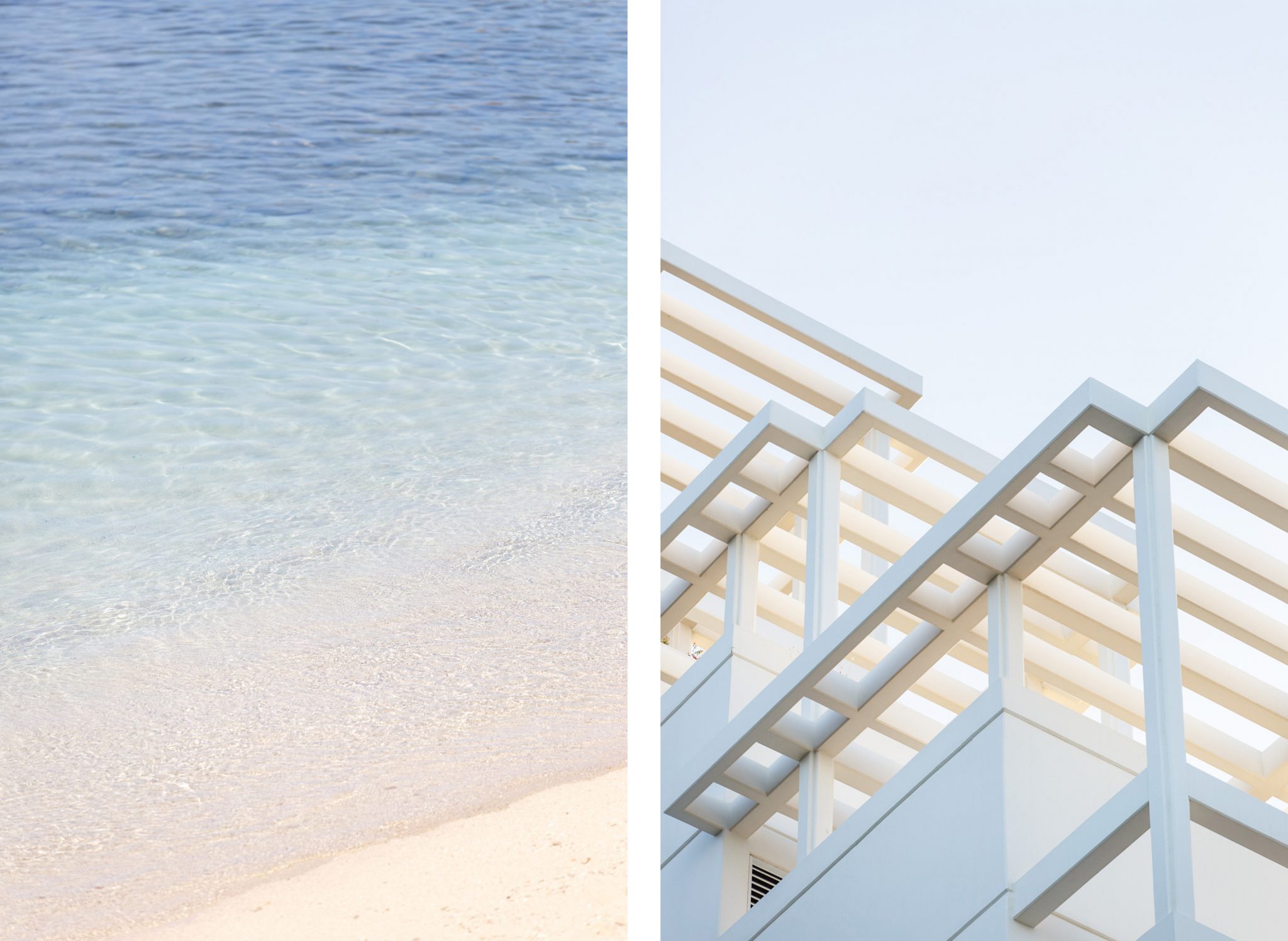 Oahu beach, architecture comparison