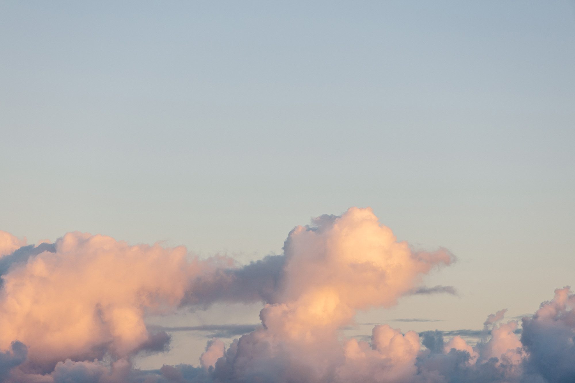 Maui gold sunset clouds
