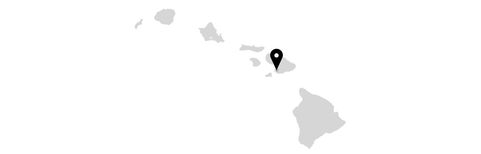 Maui on Hawaii map