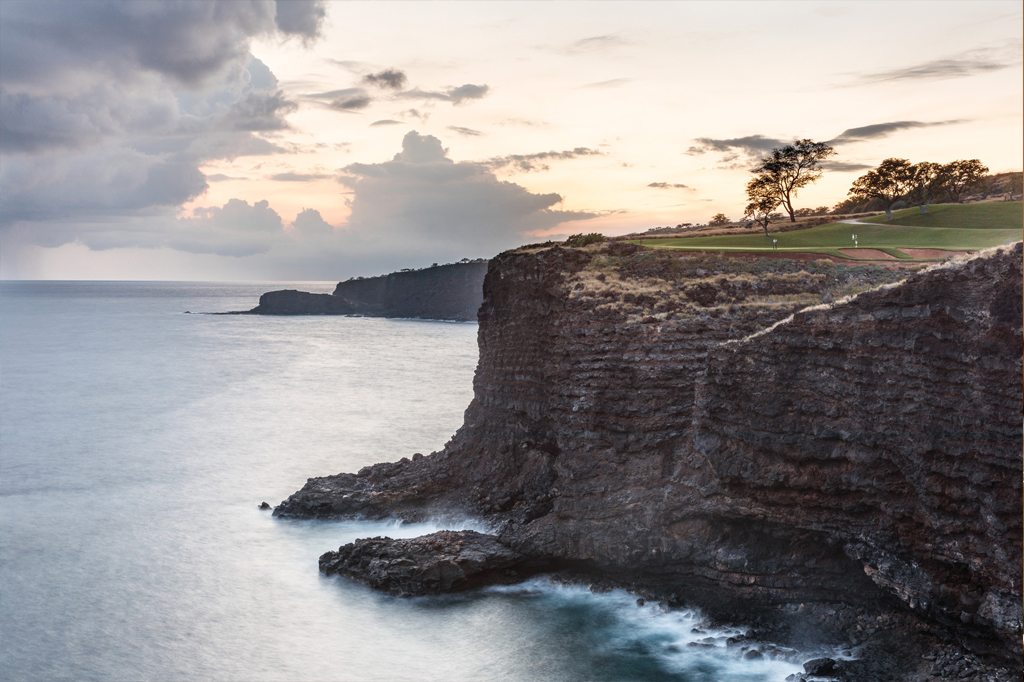 Coastal golf course in Lanai