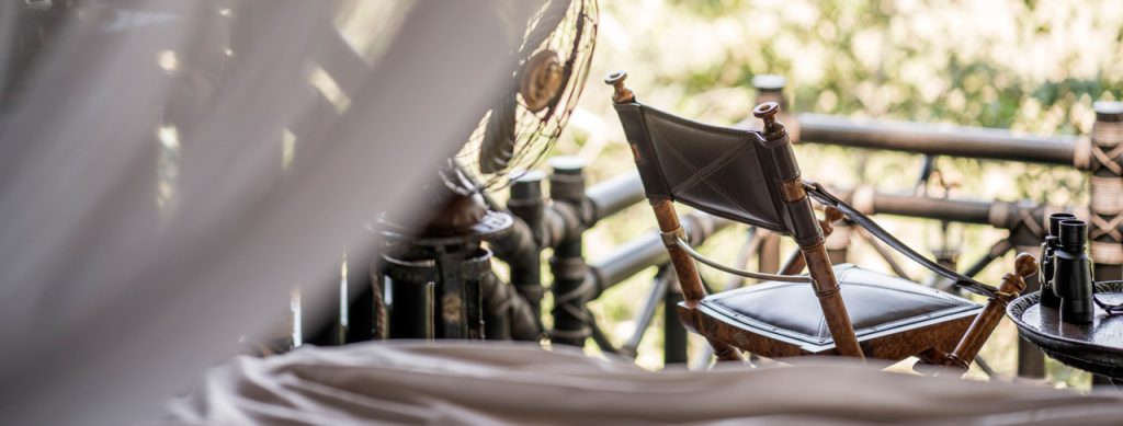 Close-up image of an outdoor chair.