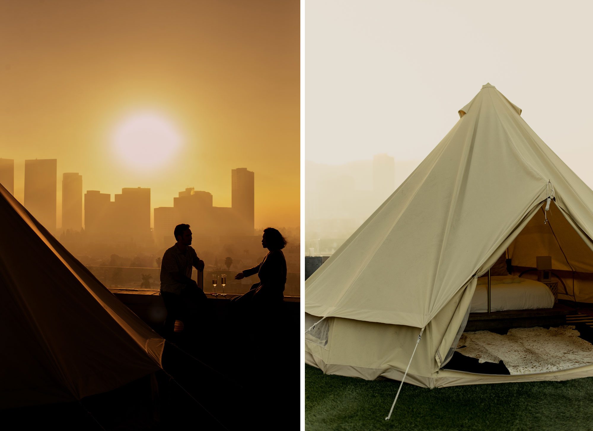 Glamping at Beverly Wilshire