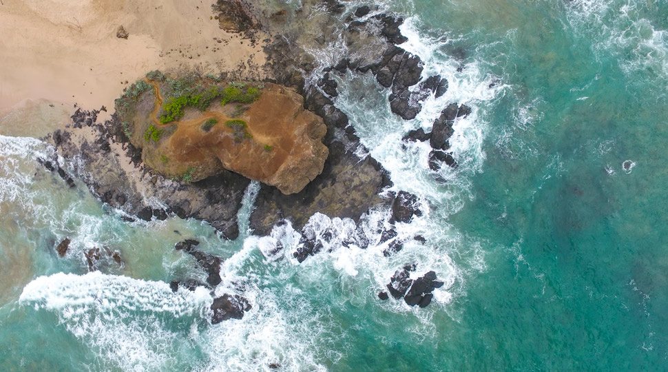 The rugged coast of Costa Rica