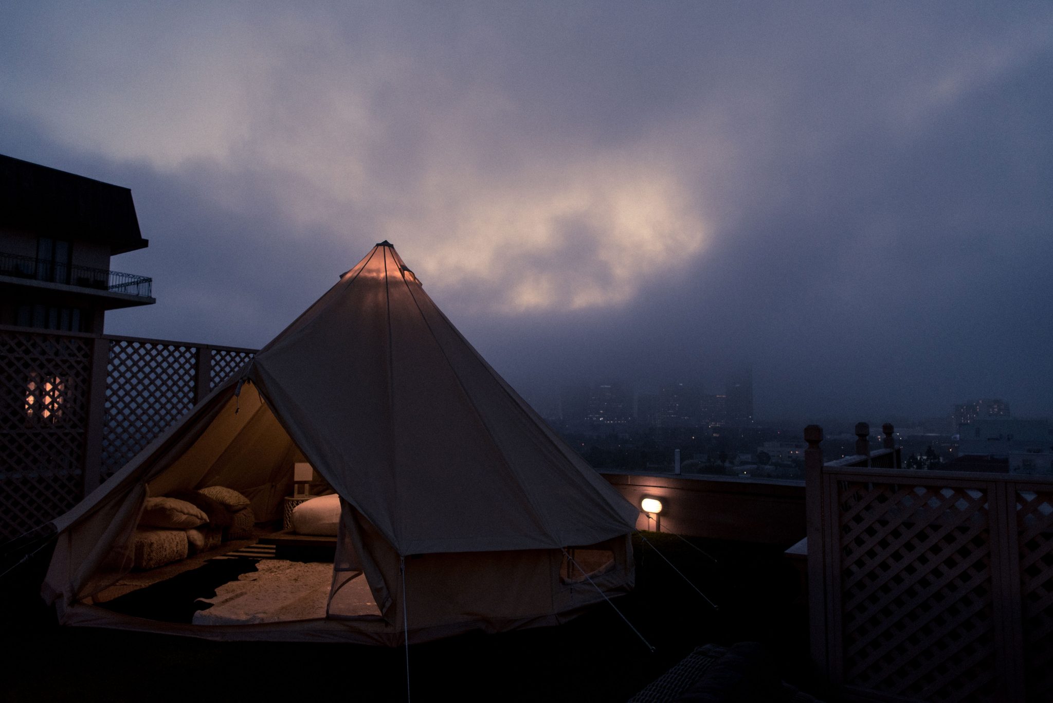 Glamping at Beverly Wilshire