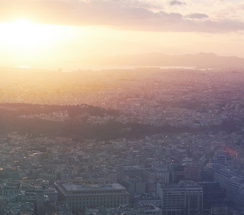 Panoramic view of Athens
